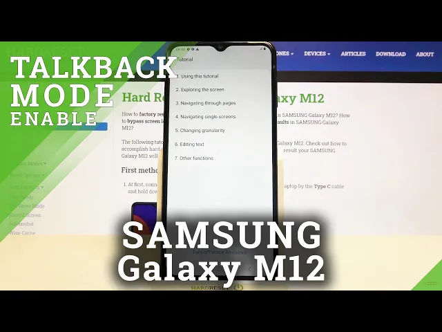 Video thumbnail for How to Use TalkBack on SAMSUNG Galaxy M12 – Activate TalkBack