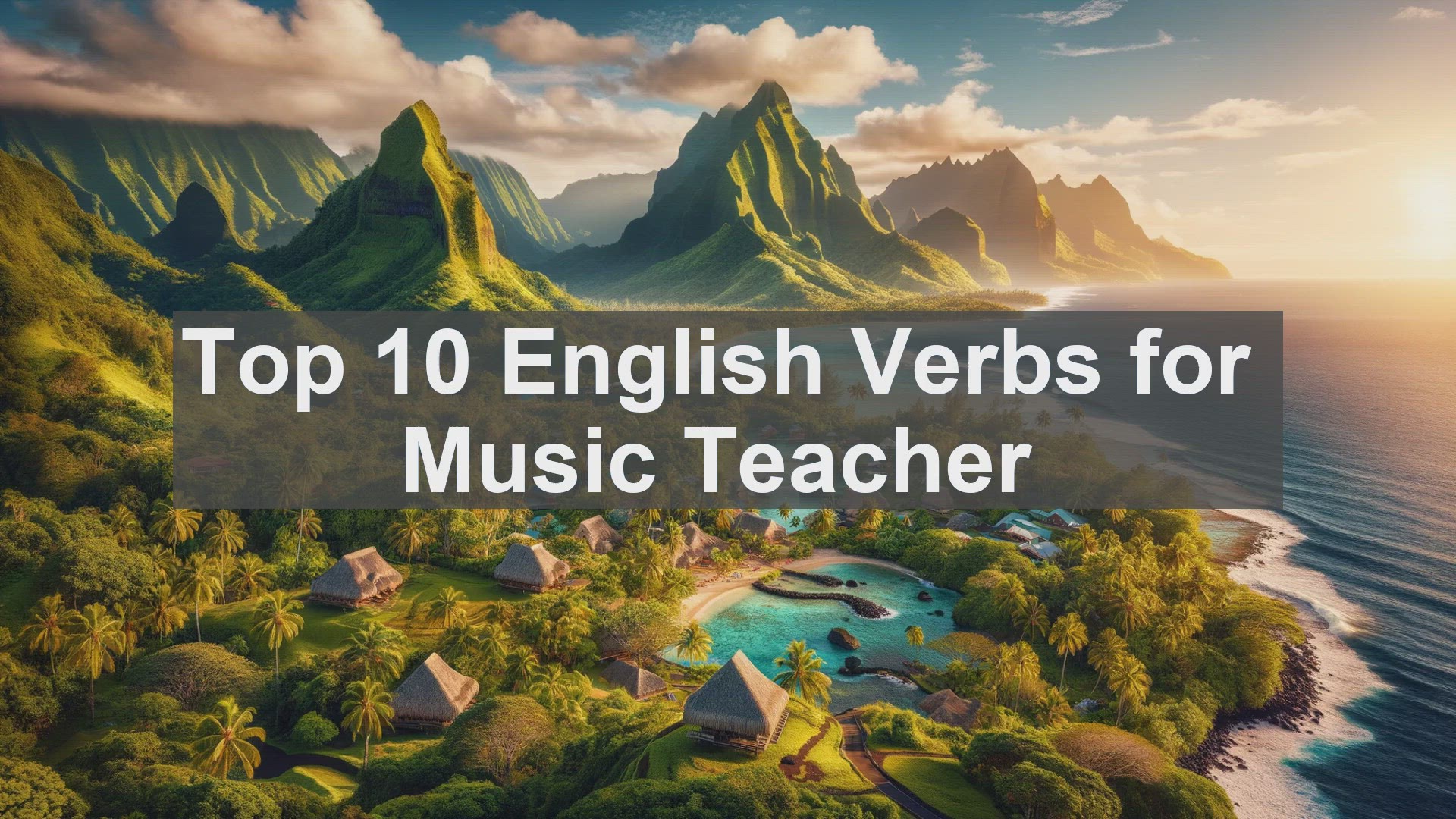 'Video thumbnail for Top 10 English Verbs for Music Teacher'