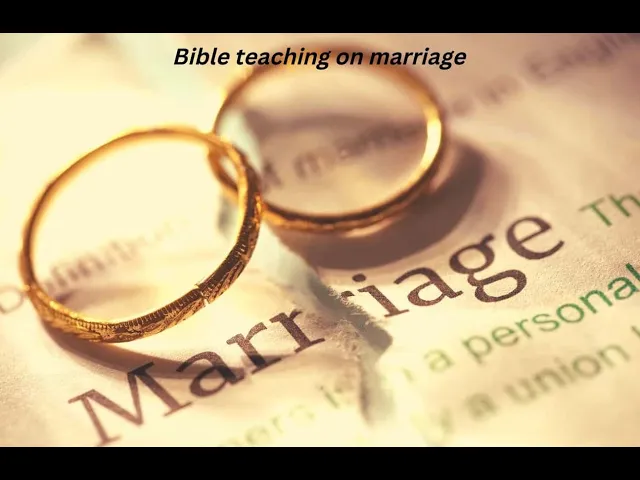Video thumbnail for Bible teaching on marriage: What the scriptures say about the institution