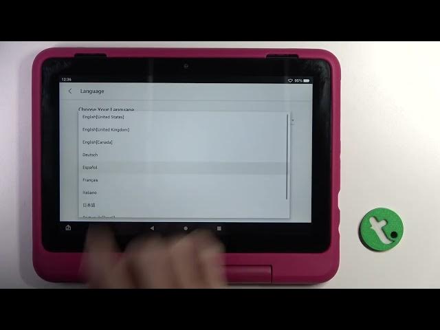 Video thumbnail for How to Change Language on Amazon Fire HD 8 Kids Pro - Set Up Language