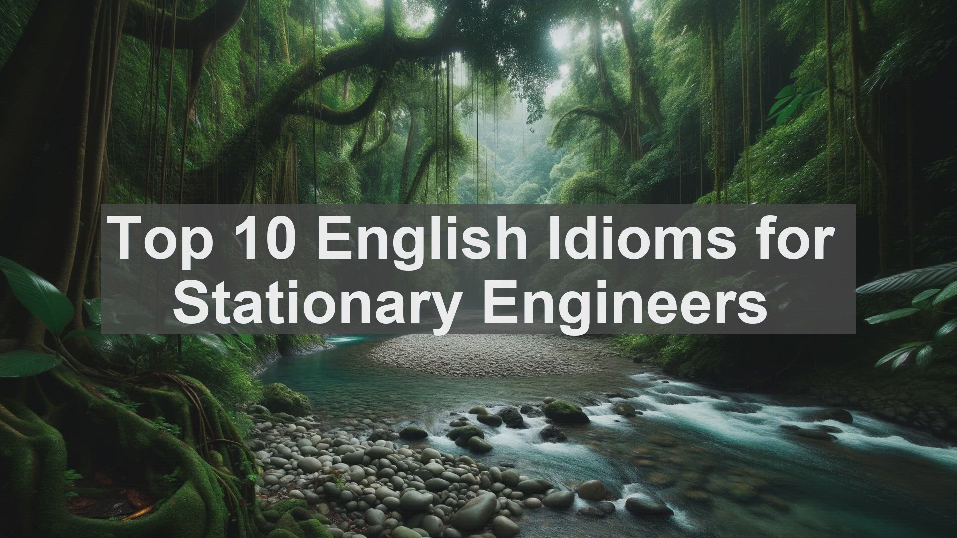 'Video thumbnail for Top 10 English Idioms for Stationary Engineers'