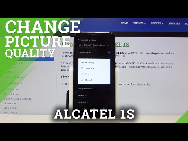 Video thumbnail for ALCATEL 1S & Photos Quality - Manage Camera Features