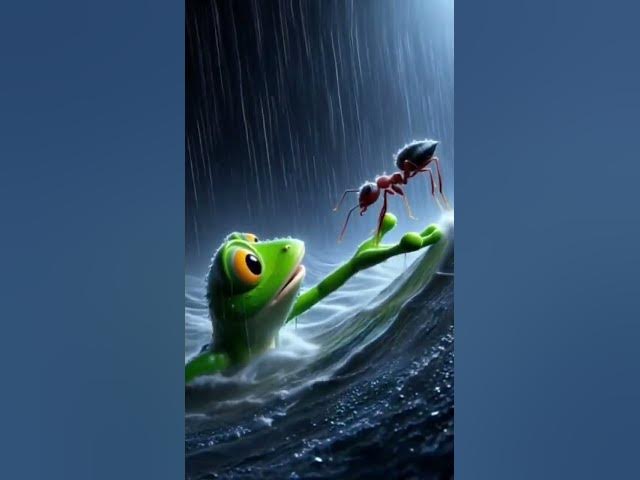 Video thumbnail for "Frog and Ant's Friendship Ended in a Tragic Flood | #Shorts"
