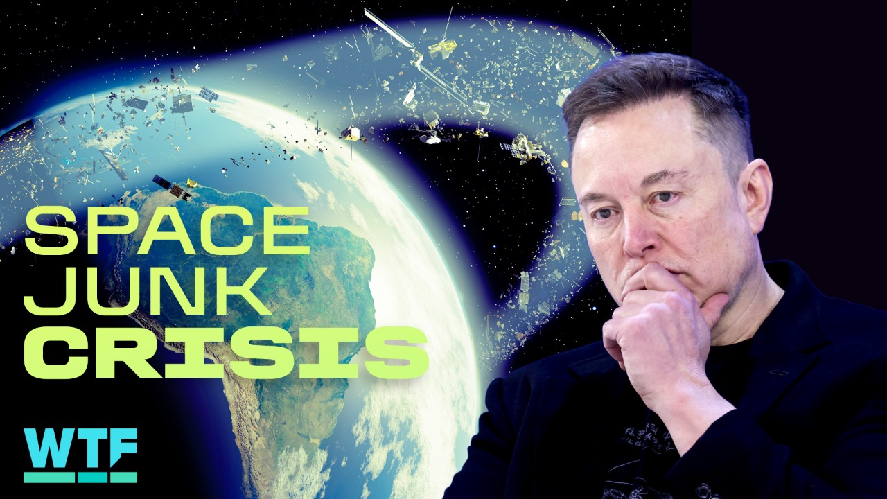 Video thumbnail for The space junk doomsday scenario is getting closer