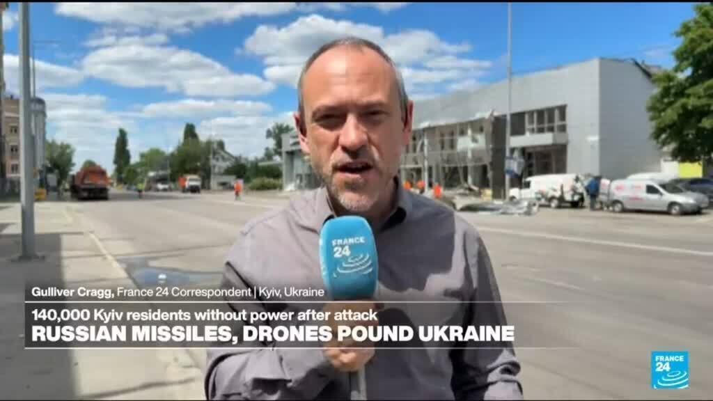 Video thumbnail for 140,00 Kyiv residents without power after Russian attack