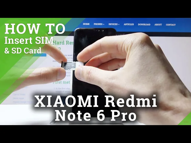 Video thumbnail for How to Install SIM and SD Card in Xiaomi Redmi Note 6 Pro - Insert Nano SIM & Micro SD Card