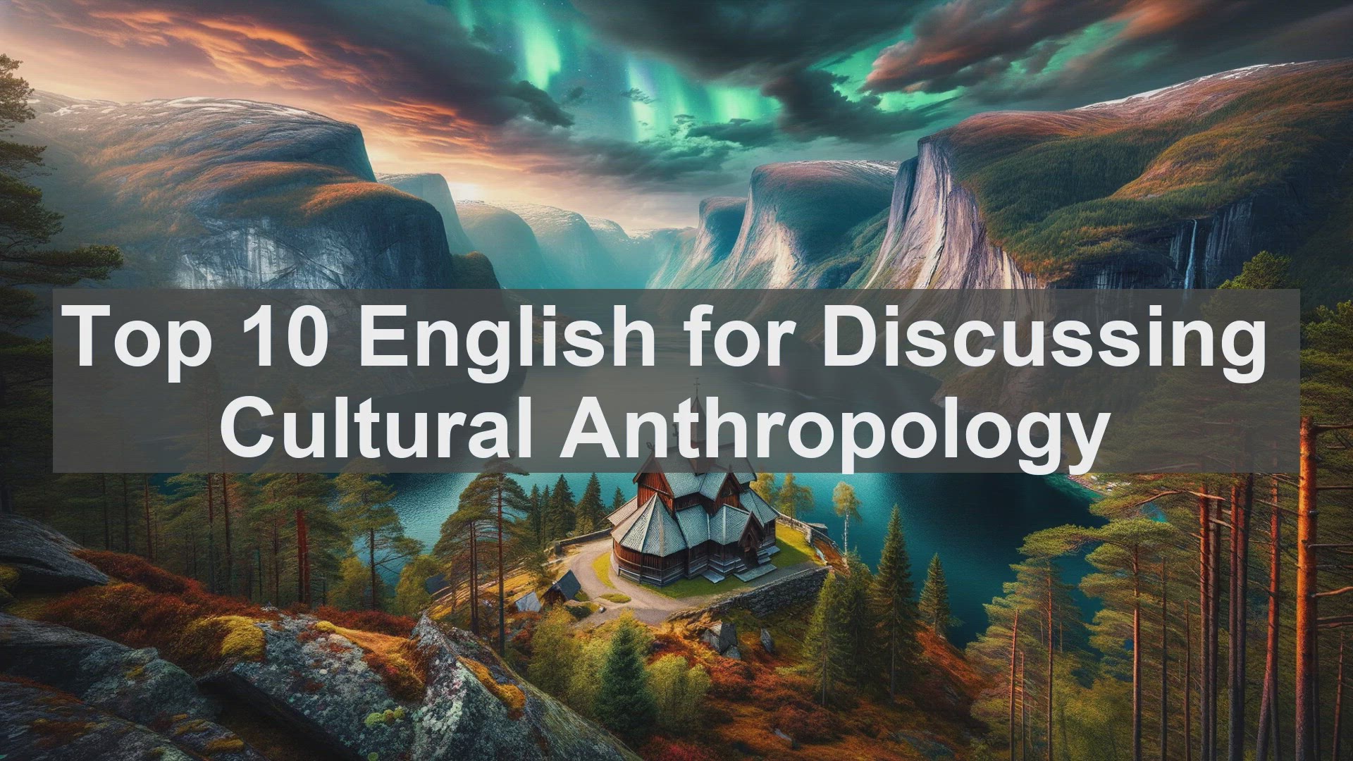 'Video thumbnail for Top 10 English for Discussing Cultural Anthropology'