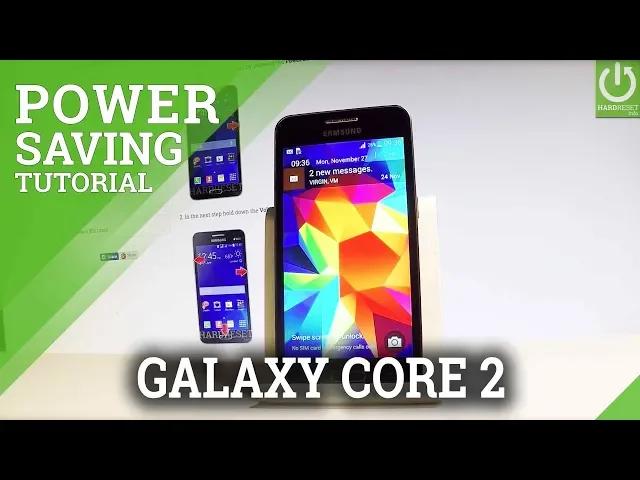 Video thumbnail for SAMSUNG Galaxy Core 2 POWER SAVING MODE / Battery Saver