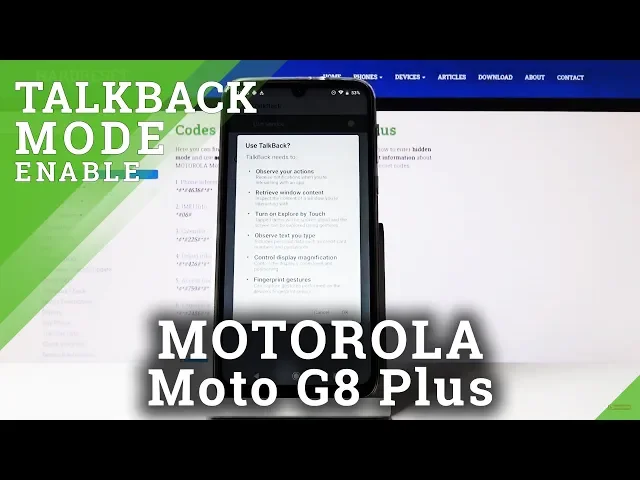 Video thumbnail for How to Activate / Disactivate Talkback in MOTOROLA Moto G8 Plus – Talkback Mode