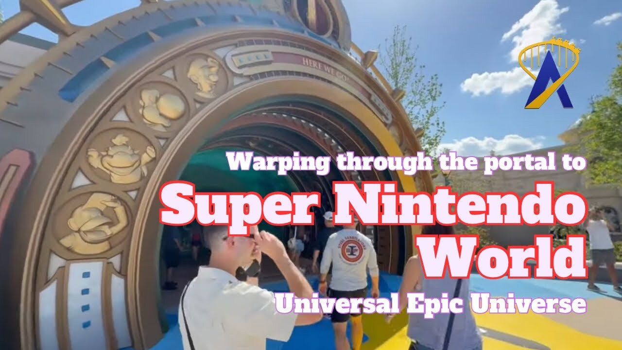 Video thumbnail for Nintendo warp pipe portal | Super Nintendo World | Universal Epic Universe