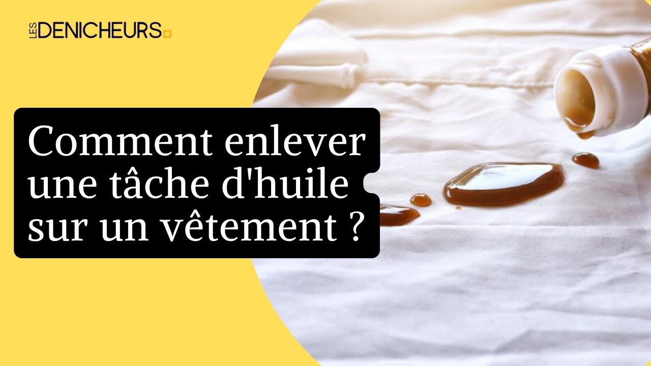 Video thumbnail for 🧼Comment enlever une tâche d'huile sur un vêtement ?🧽
