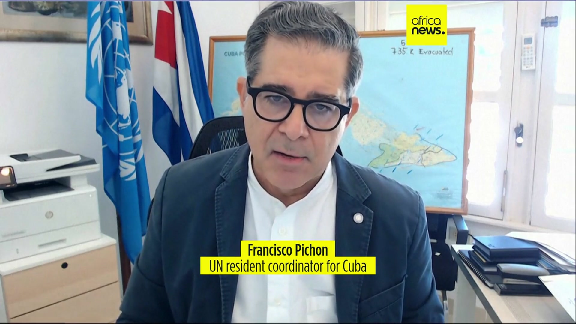 'Video thumbnail for UN calls for support for Caribbean countries hit by Hurricane Melissa'