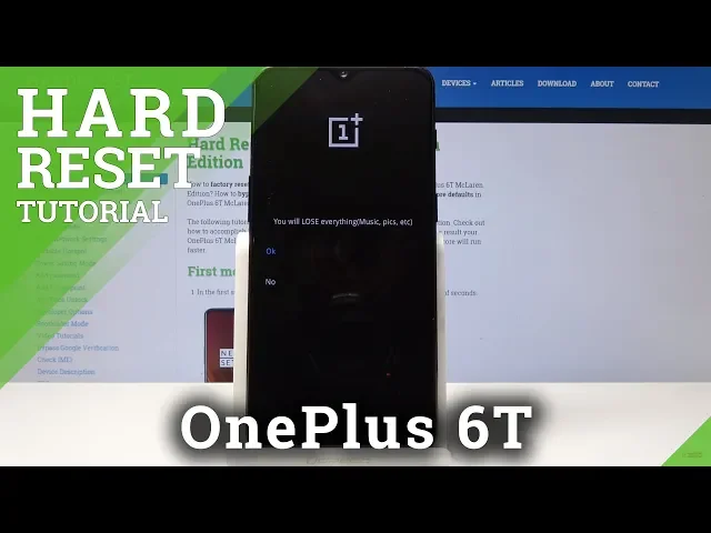 Video thumbnail for OnePlus 6T HARD RESET / BYPASS SCREEN LOCK