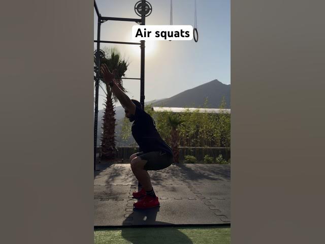 Video thumbnail for ❌Air squats ❌ #کراسفیت #اسکوات #ورزش_در_منزل #ورزش_درخانه #ورزش_آنلاین