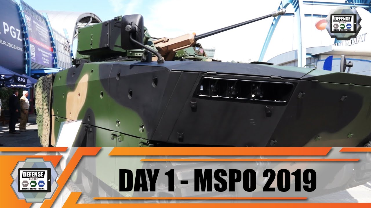 'Video thumbnail for MSPO 2019 International Defense Industry Exhibition in Kielce Poland Day 1 Video show daily news'
