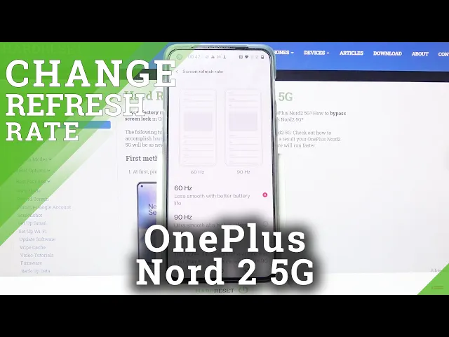Video thumbnail for How to Change Display Refresh Rate on OnePlus Nord 2 – Manage Display Settings