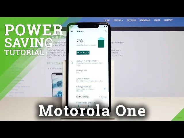 Video thumbnail for How to Enable Power Saving Mode on Motorola One - Battery Saver / Extend Battery Life