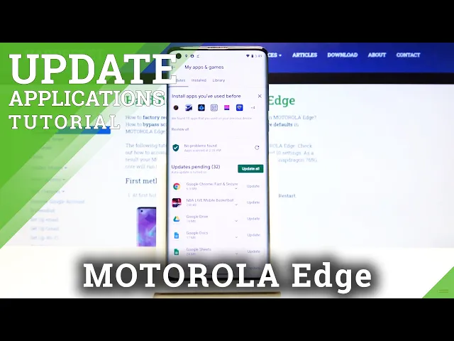 Video thumbnail for How to Update Apps in Motorola Edge - Latest App Version
