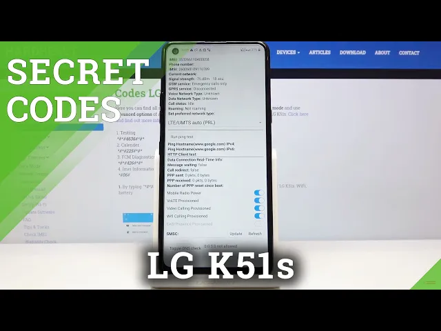 Video thumbnail for Secret Codes for LG K51s – Use Hidden LG Codes