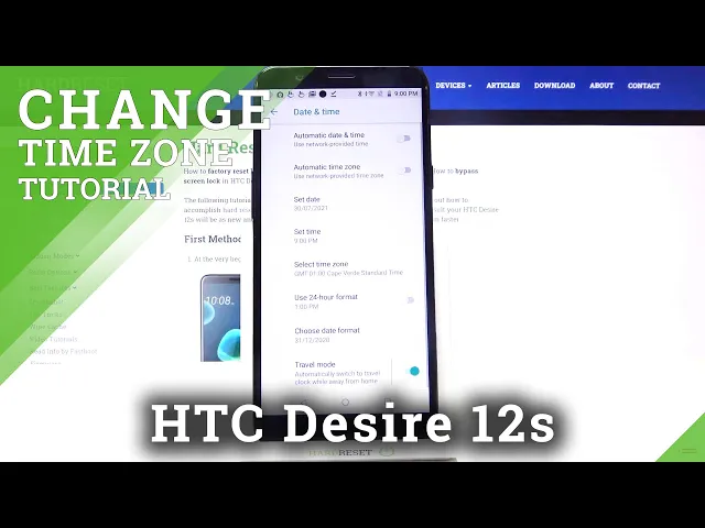 Video thumbnail for How to Set Up Date & Time in HTC Desire 12s?