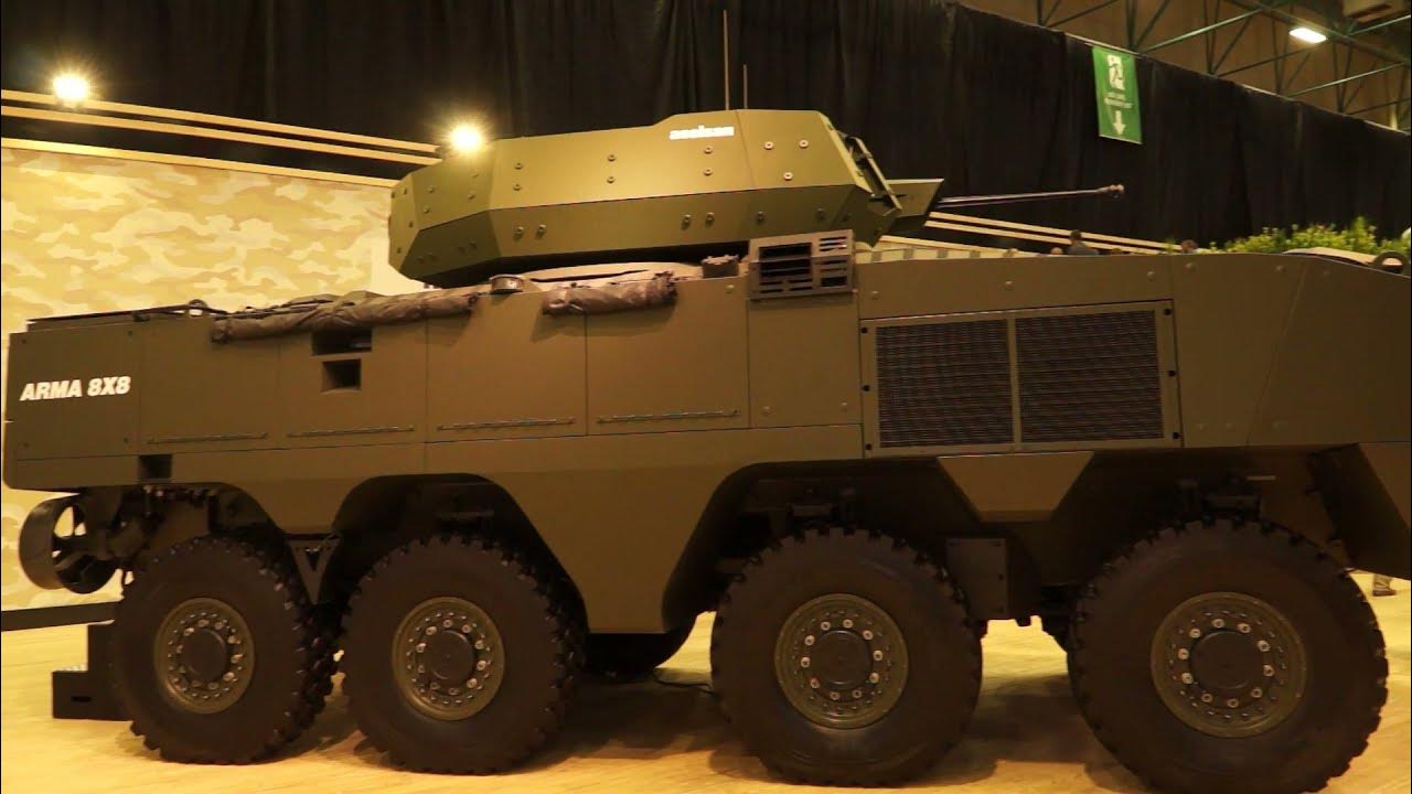'Video thumbnail for Otokar from Turkey presents its full range of wheeled and tracked armored vehicles at IDEF 2021'