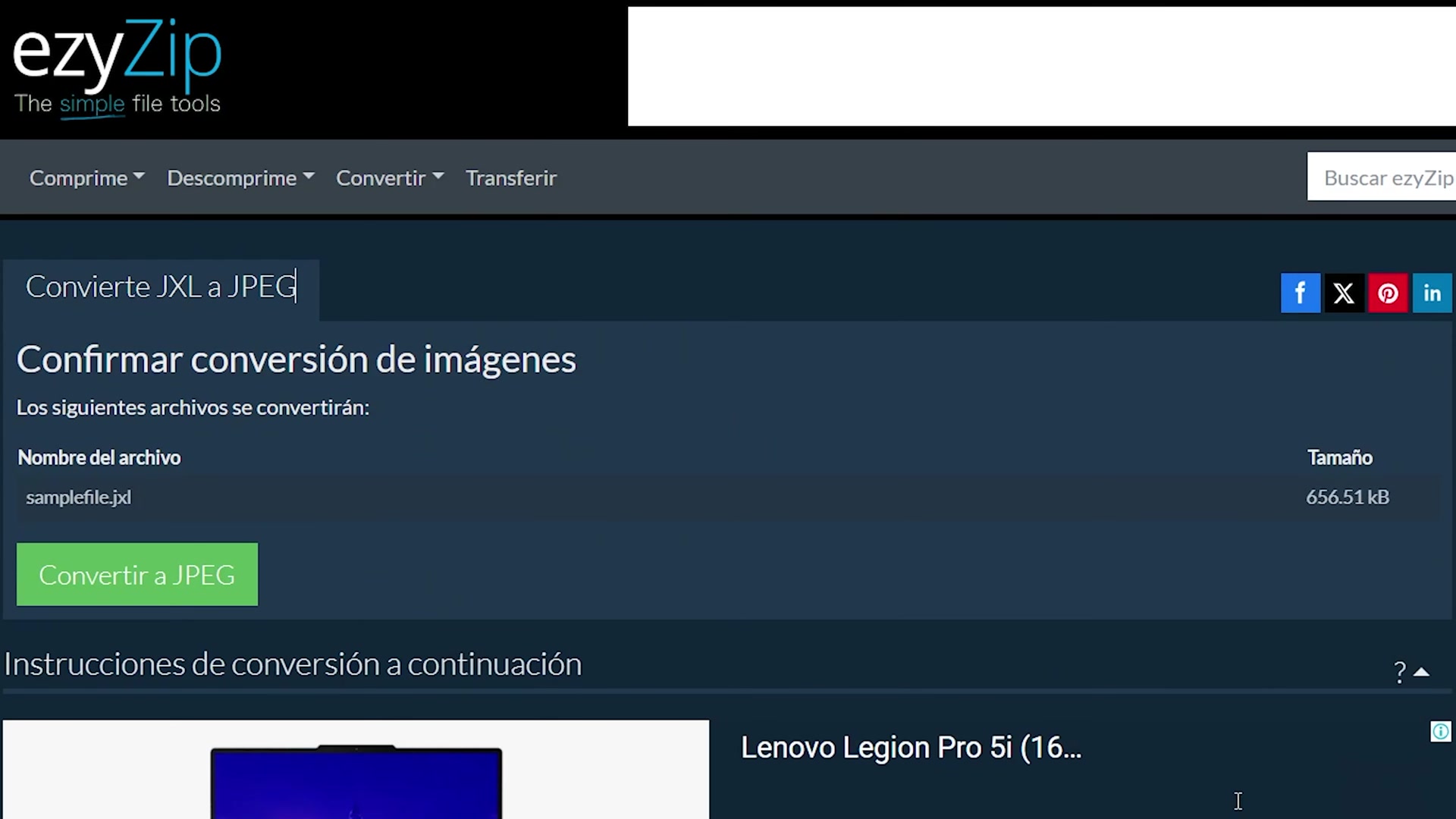 Video thumbnail for 🖼️ Cómo Convertir JXL a JPEG en Línea Gratis | Sin Instalación de Software