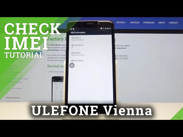 Video thumbnail for How to Locate IMEI & Serial Number in ULEFONE Vienna – IMEI Status