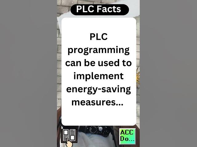 'Video thumbnail for PLC Facts - PLC used for energy saving'