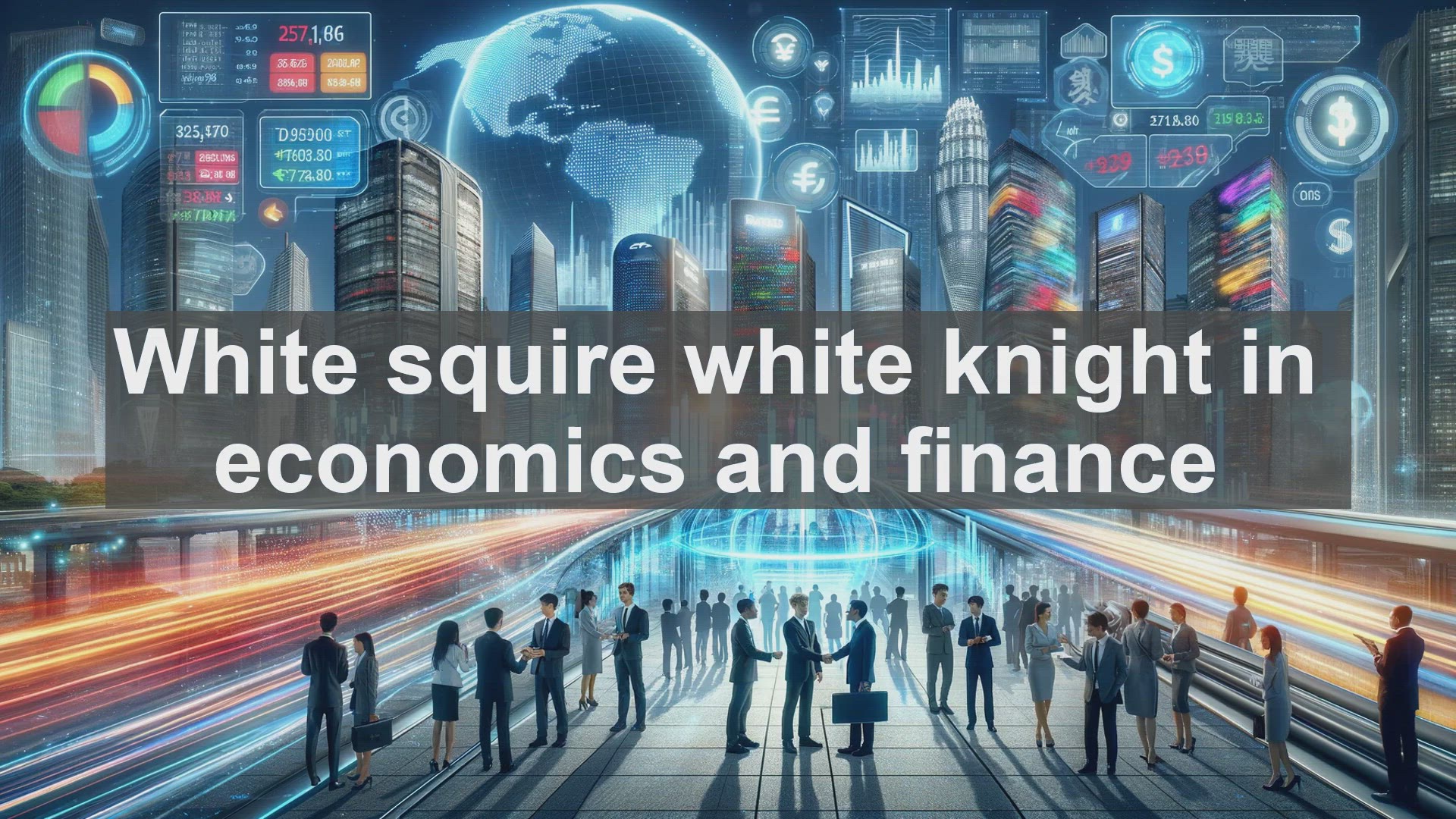 'Video thumbnail for White squire white knight in economics and finance'