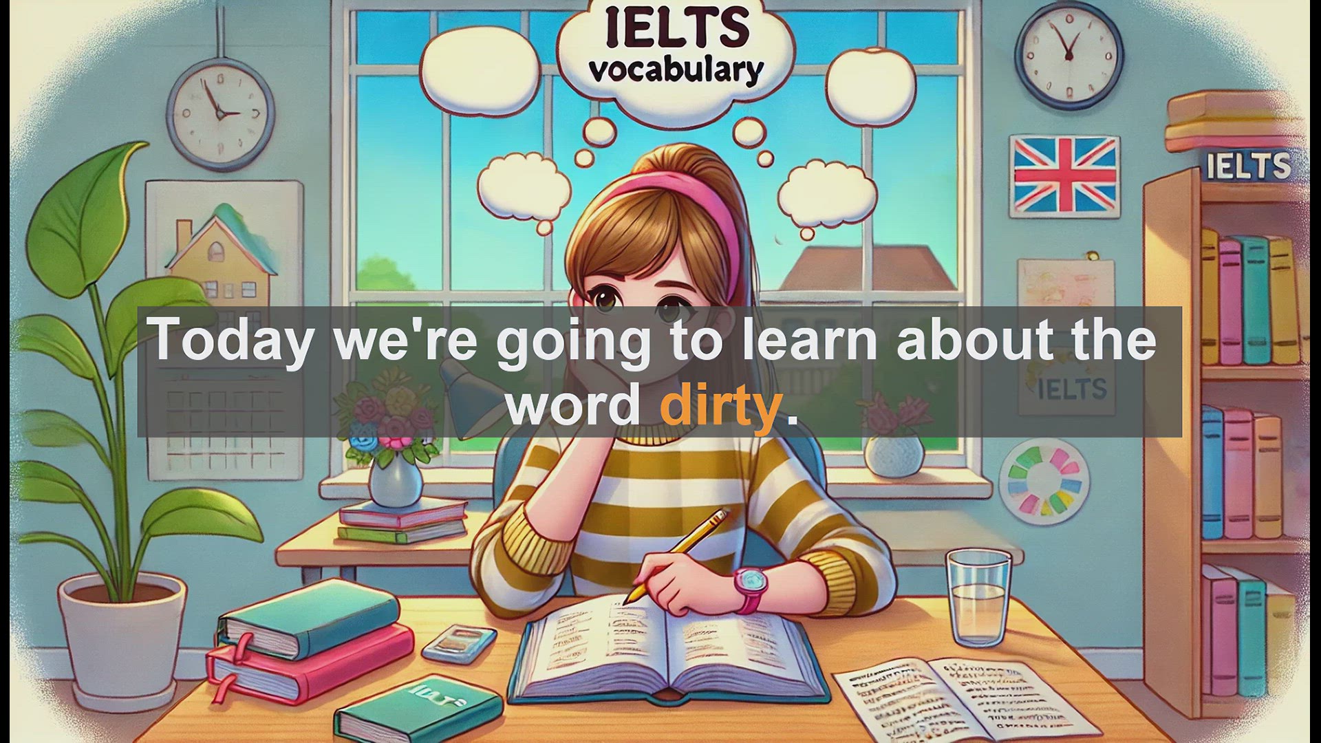 'Video thumbnail for 2500 Must Know IELTS 5.5 Vocabulary - Understanding the Word 'Dirty': Meaning, Usage, and Examples'