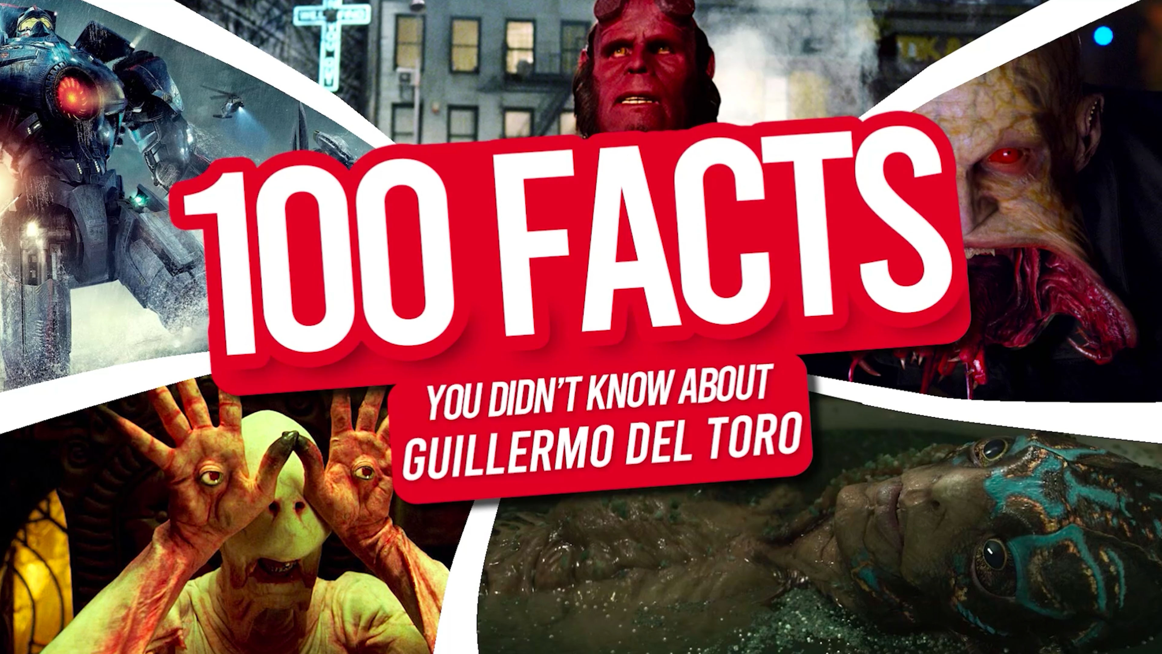 Video thumbnail for 100Facts About Guillermo Del Toro