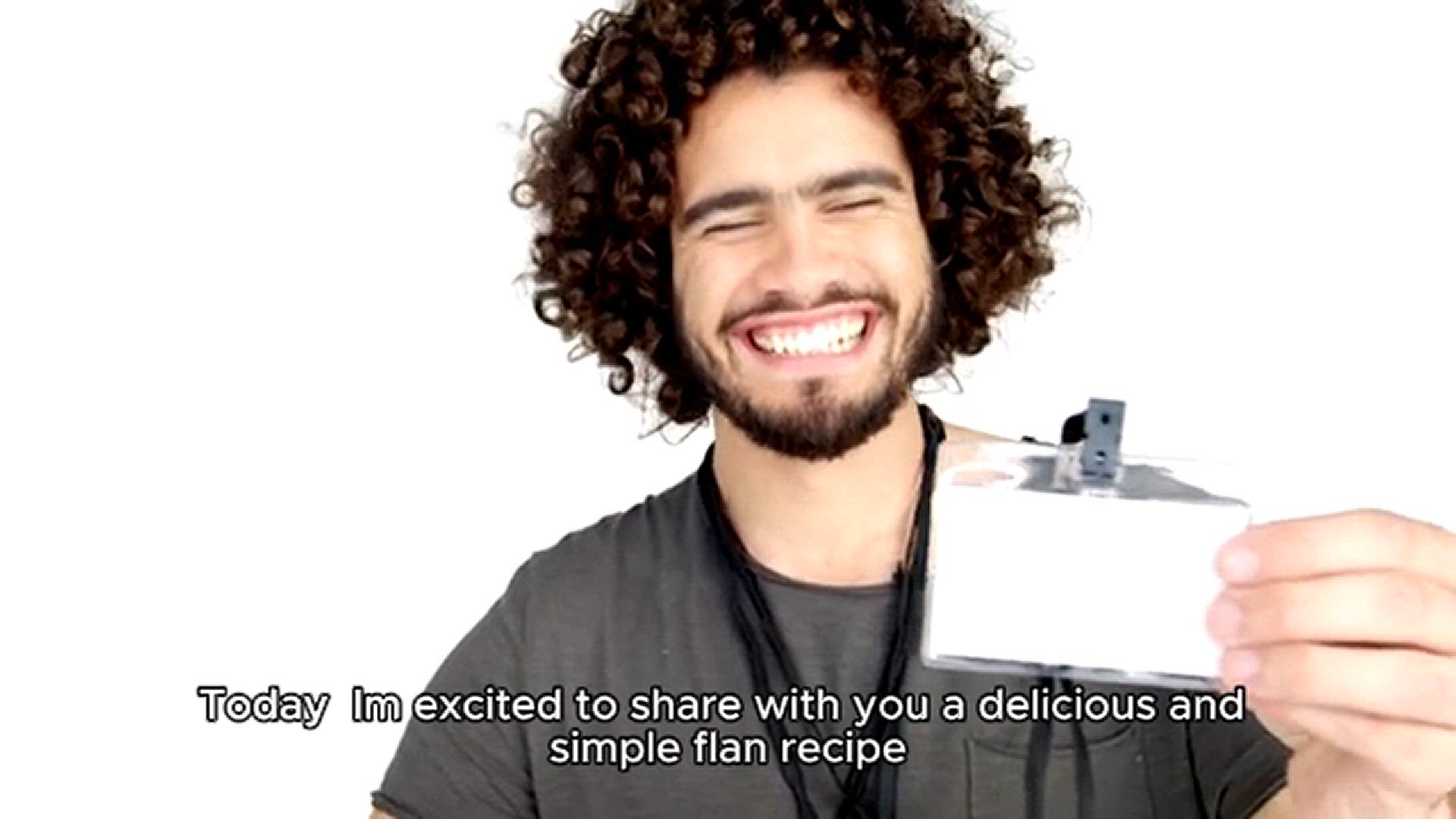 'Video thumbnail for flan recipe'
