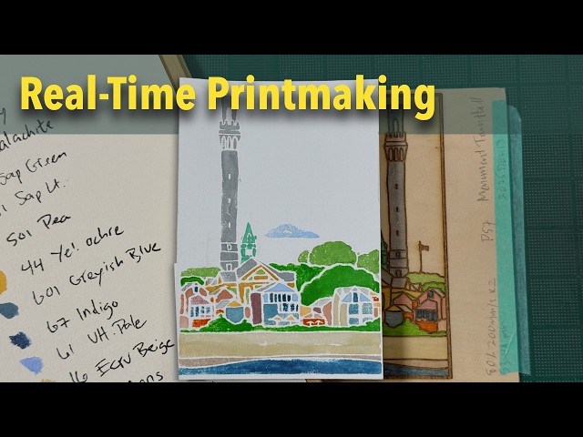Video thumbnail for Relaxing Watercolor Painting | Traditional Provincetown Print Technique