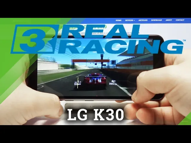 Video thumbnail for Real Racing 3 on LG K30 – Check out gaming quality in LG K30