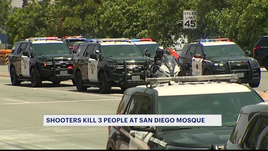 Video thumbnail for NYPD heightens security at mosques after shooting at the Islamic Center of San Diego
