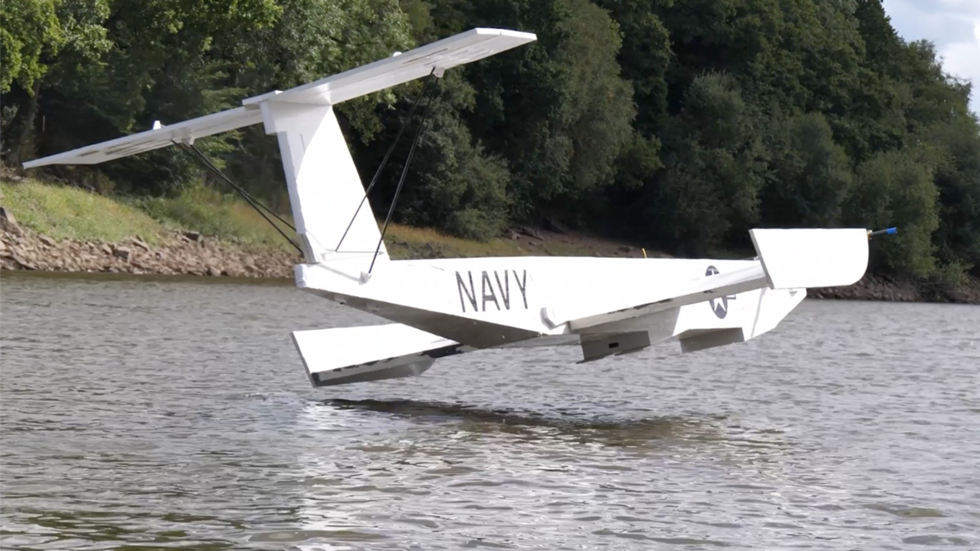 Video thumbnail for Largest remote-controlled wing-in-ground effect aircraft - 6.29 metres (20.63 ft) by James Whomsley