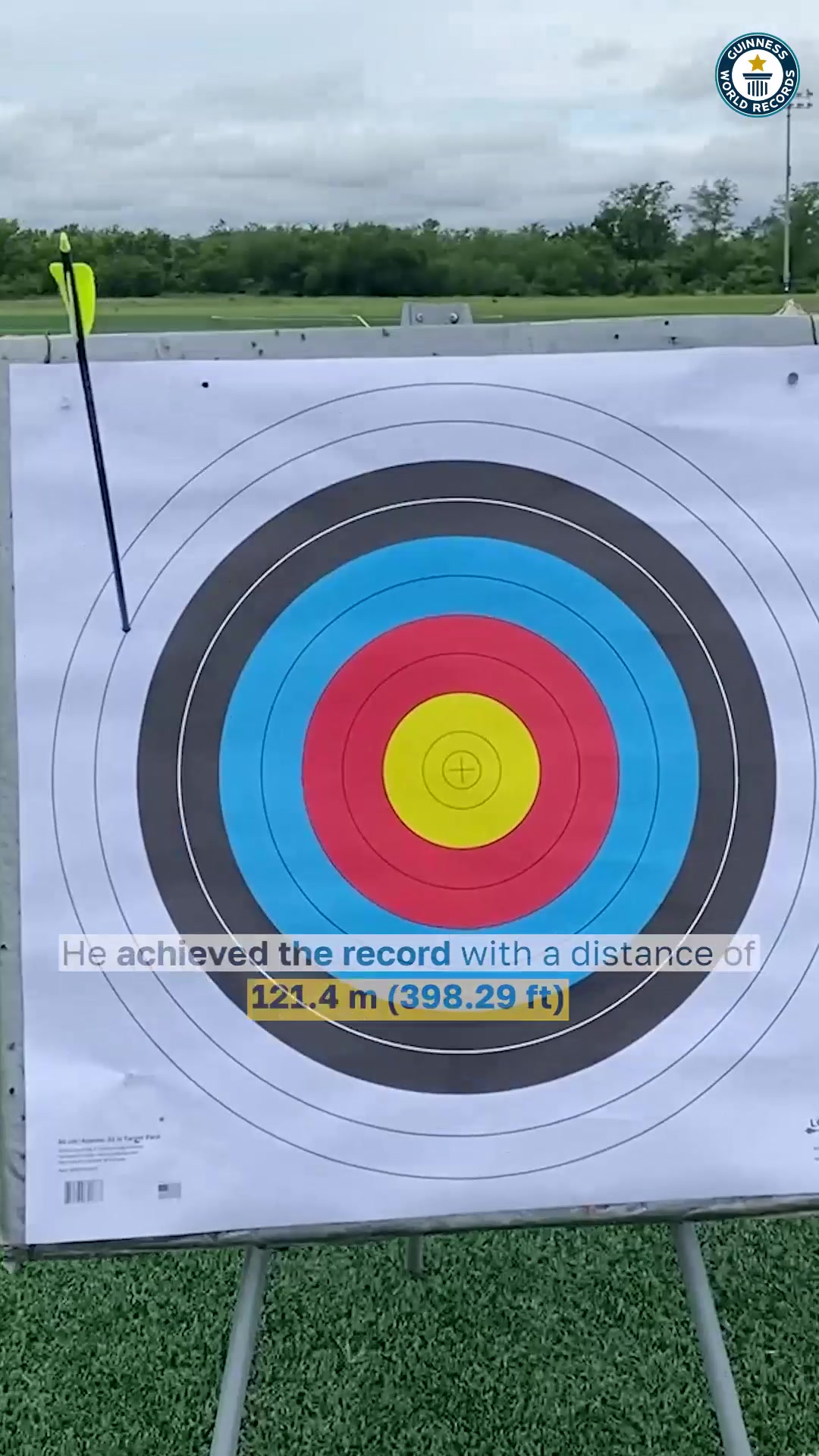 Video thumbnail for Casey Wilhelm's Record for Farthest Target Hit While Looking in a Mirror