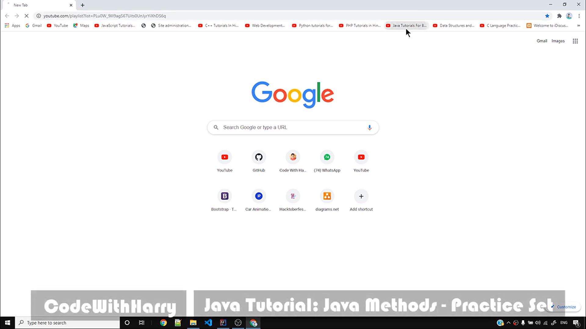 'Video thumbnail for Java Tutorial_ Practice Questions on Java Methods'