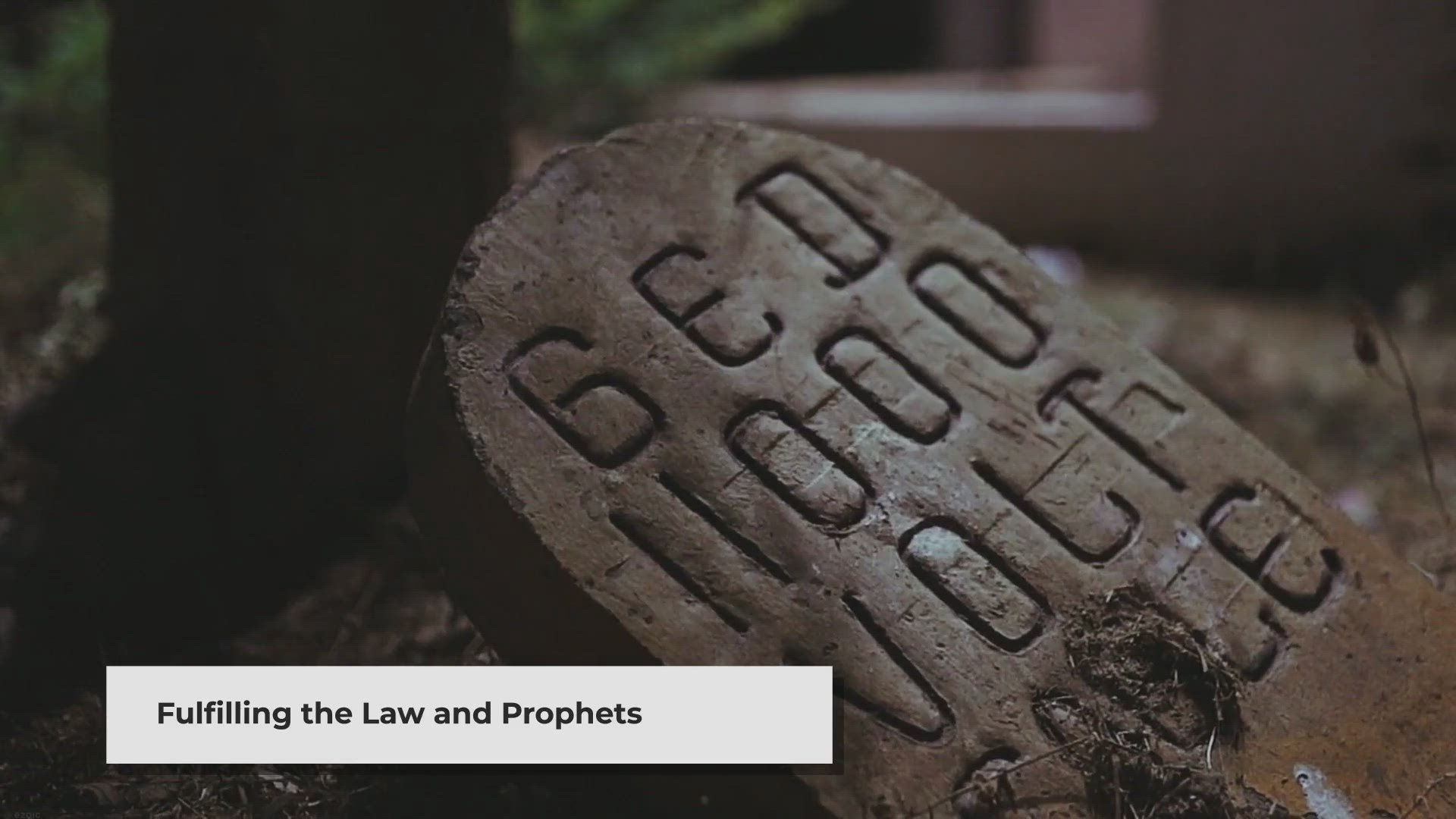 'Video thumbnail for The Gospel of Matthew - The Law and the Prophets | Matthew Chapter 5 : 17 - 20'