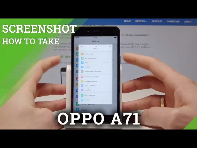 Video thumbnail for Capture Screen in OPPO A71 - Take Screenshot