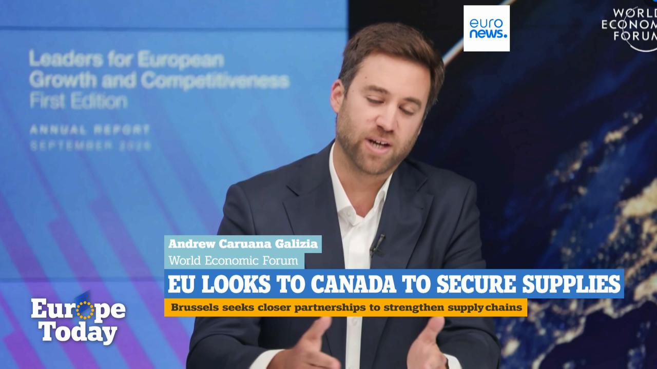 Video thumbnail for 'Best thing Europe can do' is focus on its internal market, World Economic Forum expert says