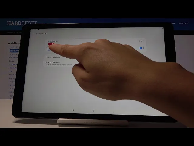 Video thumbnail for SAMSUNG Do Tab A 2018 DO NOT DISTURB TUTORIAL