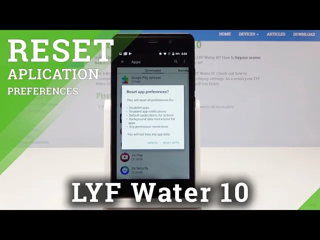 Video thumbnail for How to Reset App Preferences in LYF Water 10 - Restore App Configuration