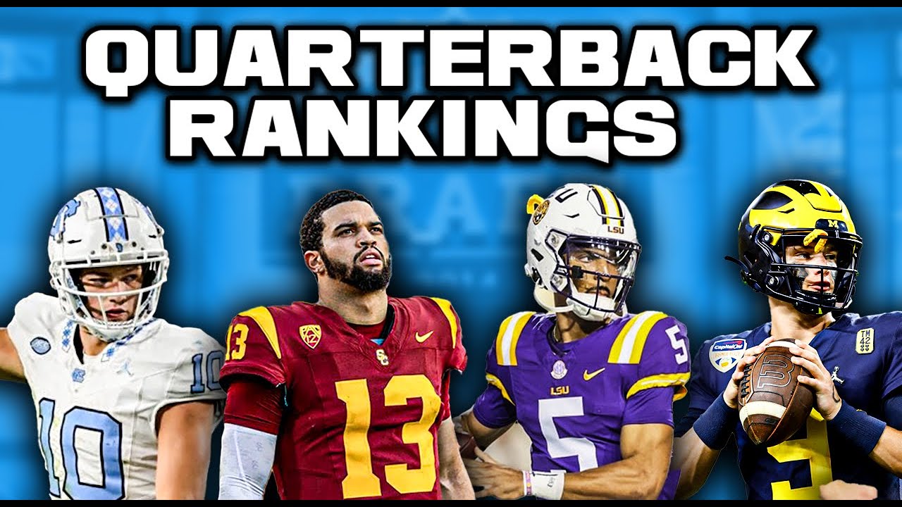 Video thumbnail for 2024 NFL Draft Quarterback Rankings | This Is A VERY Controversial Quarterback Class