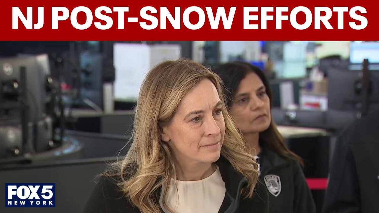 Video thumbnail for NJ Gov. Mikie Sherrill gives updates after blizzard