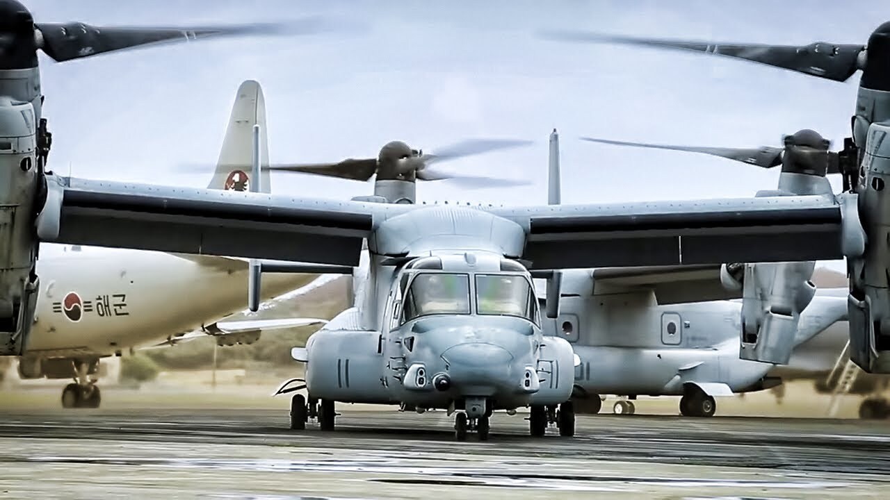 Video thumbnail for MV-22B Ospreys Move To Hawaii • VMM-363 Red Lions