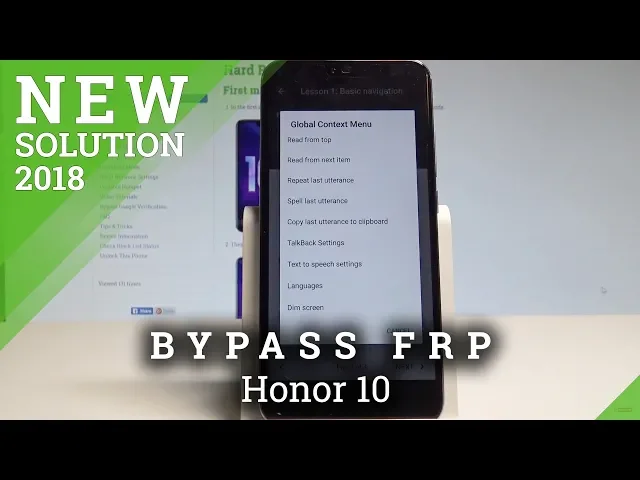 Video thumbnail for How to Bypass Google Account on Honor 10 - Unlock FRP / Skip Google Verification