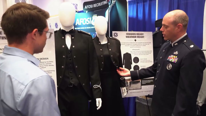Video thumbnail for New Space Force uniforms and a cooling system you can drink | AFA Highlights