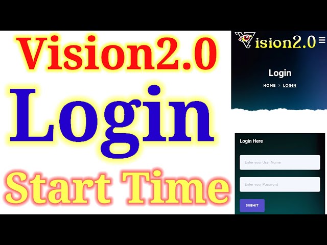 Video thumbnail for vision2o.uk | login start time | kiya hai or kitne time bad start hoga | vision2.0 long time chalne