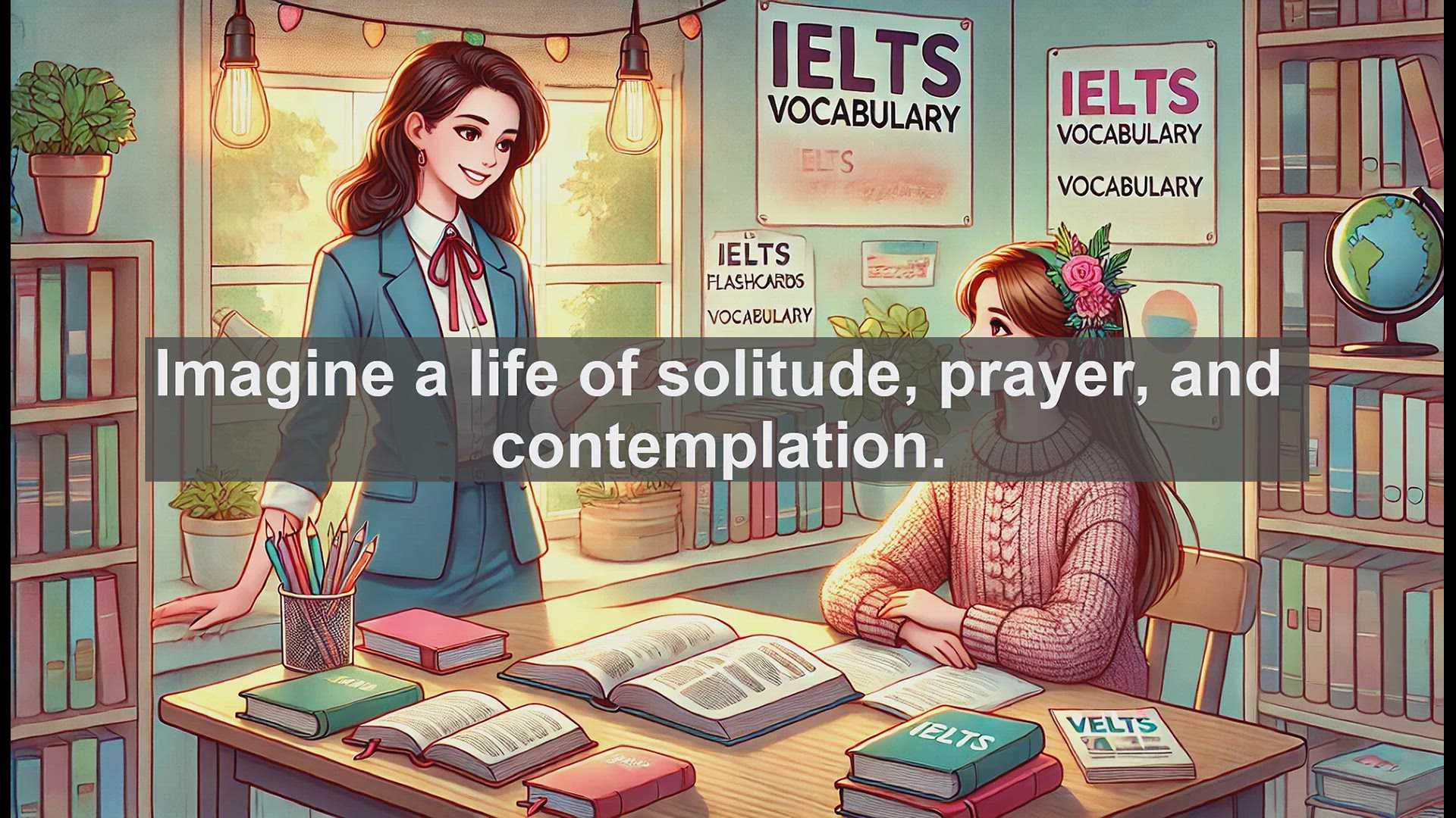 'Video thumbnail for 5000 Must Know IELTS 8.0 Vocabulary - Monk: Exploring the Life of Religious Devotion'